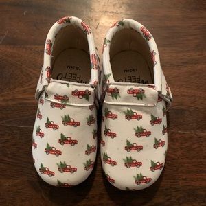 Monkey feet 18/24 months Christmas tree print